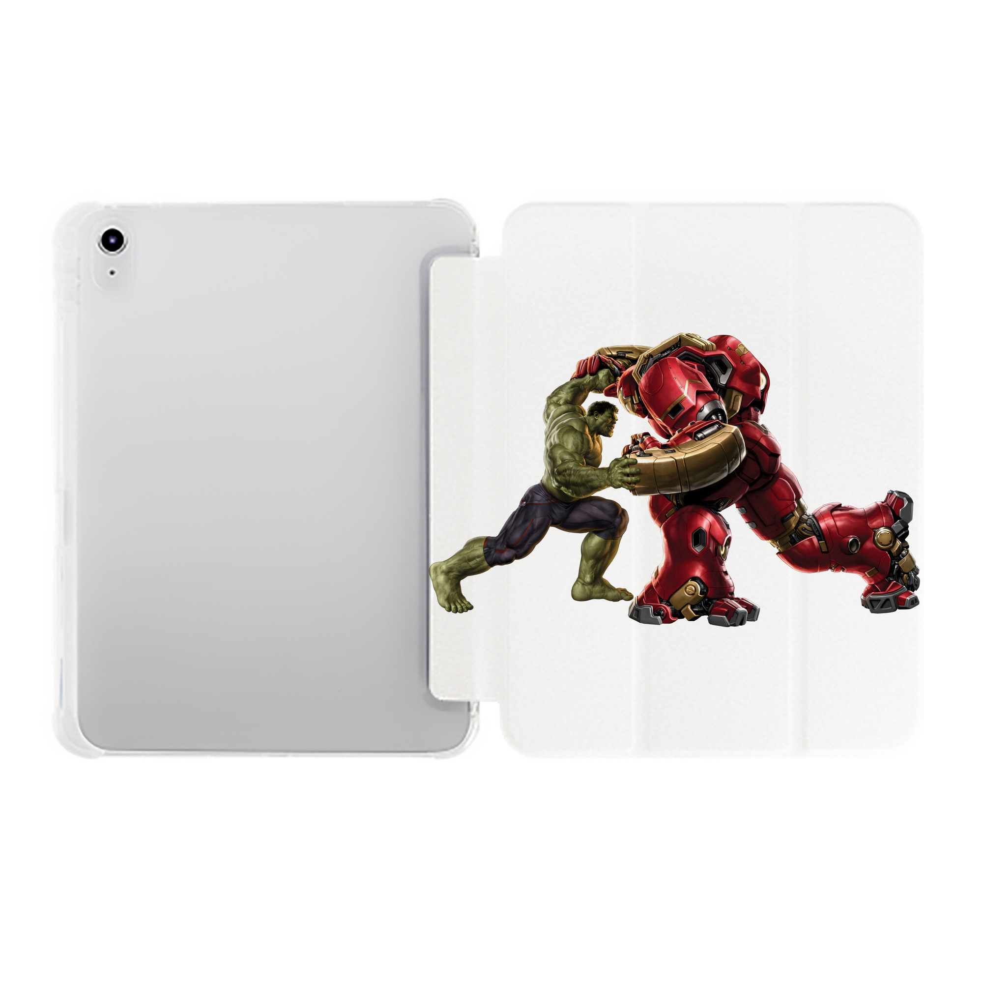 （画像用） アベンジャーズ The Avengers IPad ケース ペン収納付き 三つ折りスタンド PUレザー×シリコン 対応機種9.5/10.5/10.9インチ